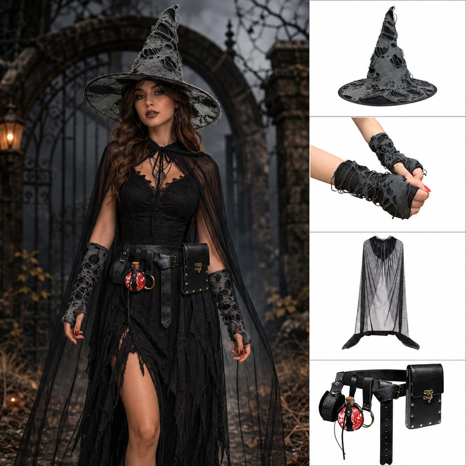 Gothic Witch Full-Set Costume