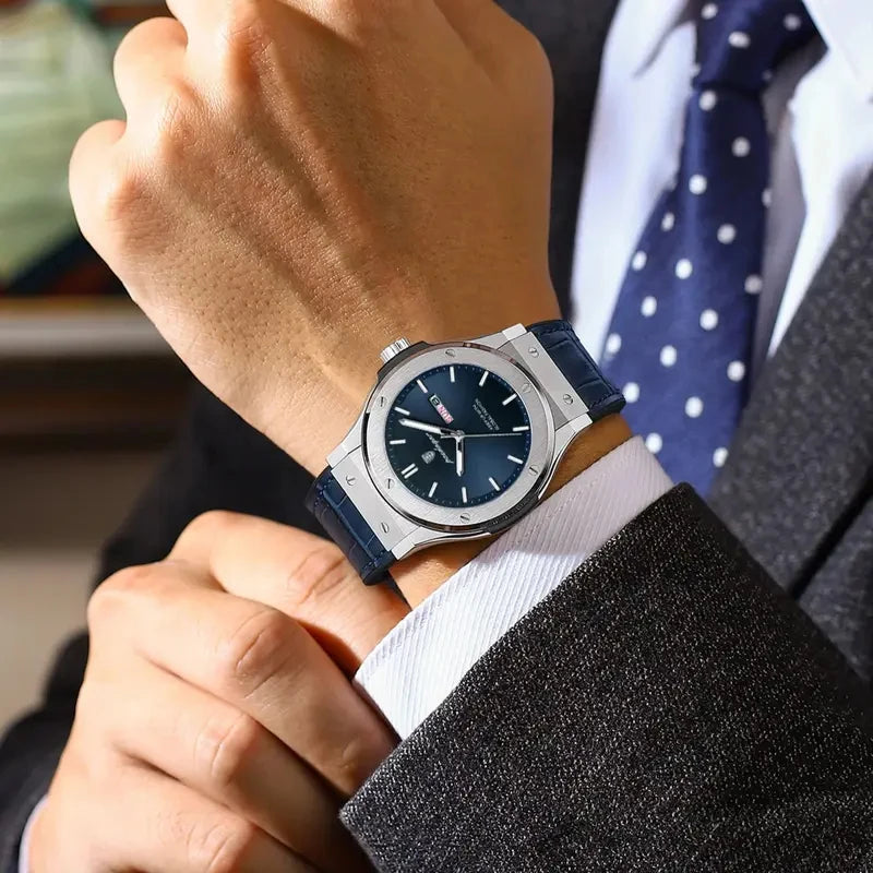 Poedagar 952 Men's Luxury Quartz Watch – Silicone Strap, Waterproof, Luminous, Date