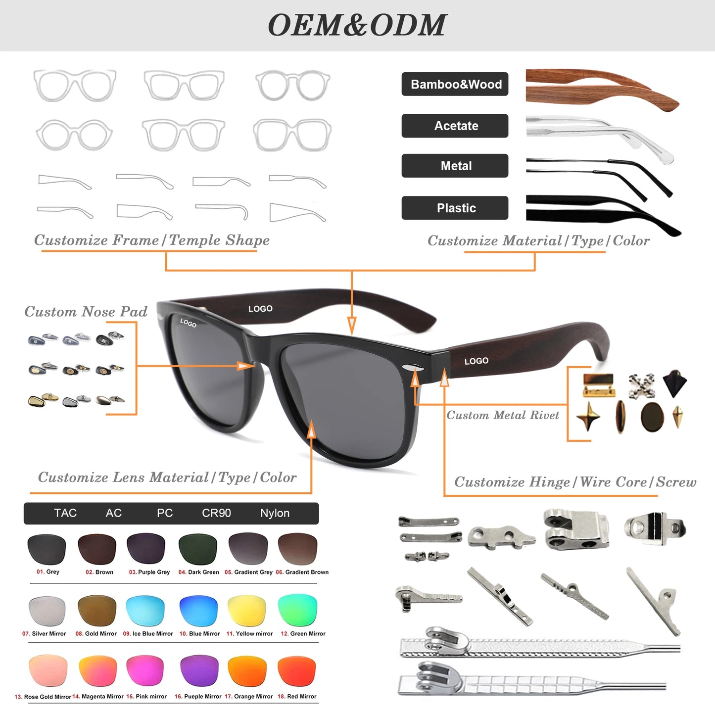 MCROONS Candy Rechteckige Sonnenbrille – UV400, Damen
