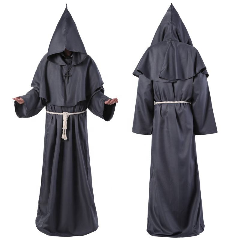 Hooded Monk Robe Costume