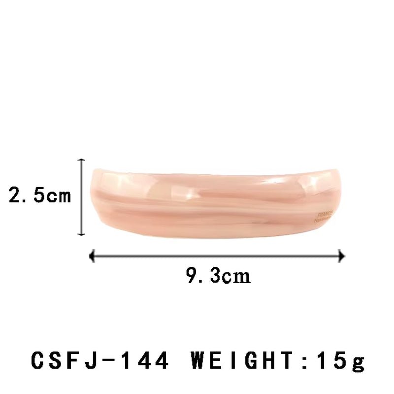 CANYUAN Classic 9.3 Square Acetate Hair Clip Cute Custom Color LOGO Hair Accessories for Party - MCROONS.COM