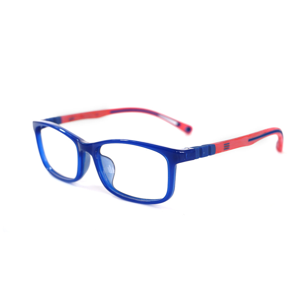 MCROONS Kinder Hellviolette Rechteck Silikon-Brille — Verspielt Komfortable Fassung | Jungen & Mädchen | Blau, Pink, Lavendel und Hellblau