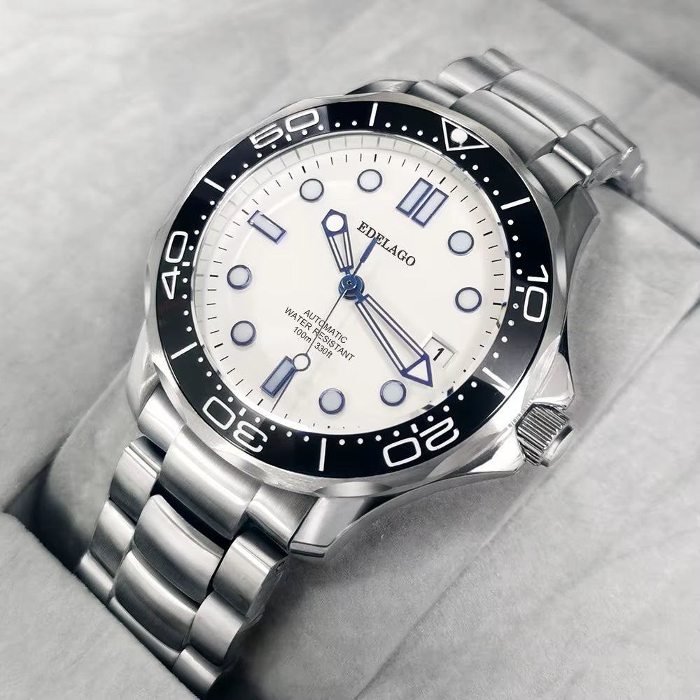 EDELAGO Kinetic Energy Series NH35/2824/8500 Luxury Ceramic Seahorse Mechanical Diving Watch Fashion Sports Men'S ROLE Watch