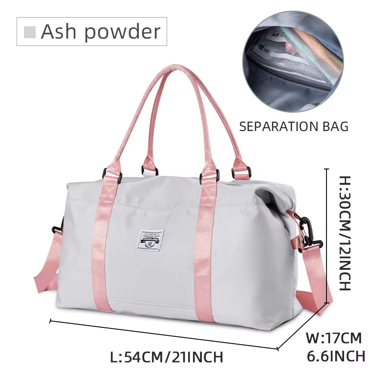 Custom Logo Waterproof Duffel Bag Travel Bag Outdoor for Woman Gym Bags Sports Yoga Handbags for Girl