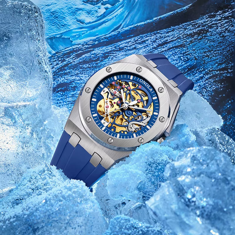 ONOLA 3834 Watch Men Luxury Brand Tourbillon Automatic Mechanical Watches Wristwatches Mechanical Customized Watches for Men