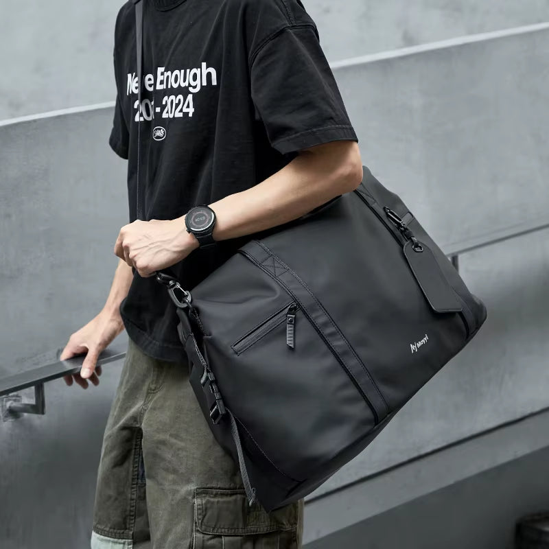 MOYYI Wholesale Customized Men'S Travel Bag PVC Duffel Bag for Men Large Capacity Unisex Waterproof Outdoor Gym Travel Bags