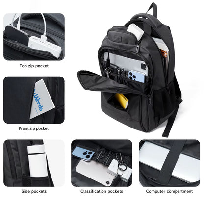 Mate Elan Large Capacity 15.6 Inch Laptop Backpack anti Theft Business Backpacks for Men Waterproof School Men'S Travel Bags