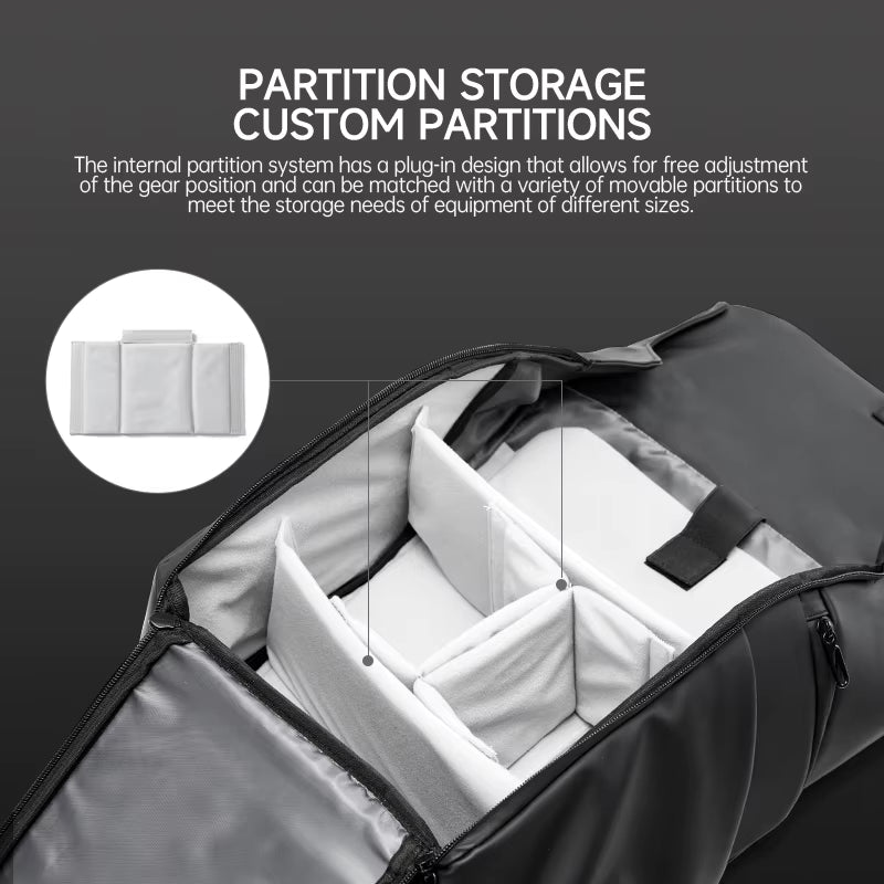 MOYYI Large Capacity DSLR Camera Backpack PVC Camera Bag for SLR/DSLR Outdoor Waterproof Camera Video Bags for Man