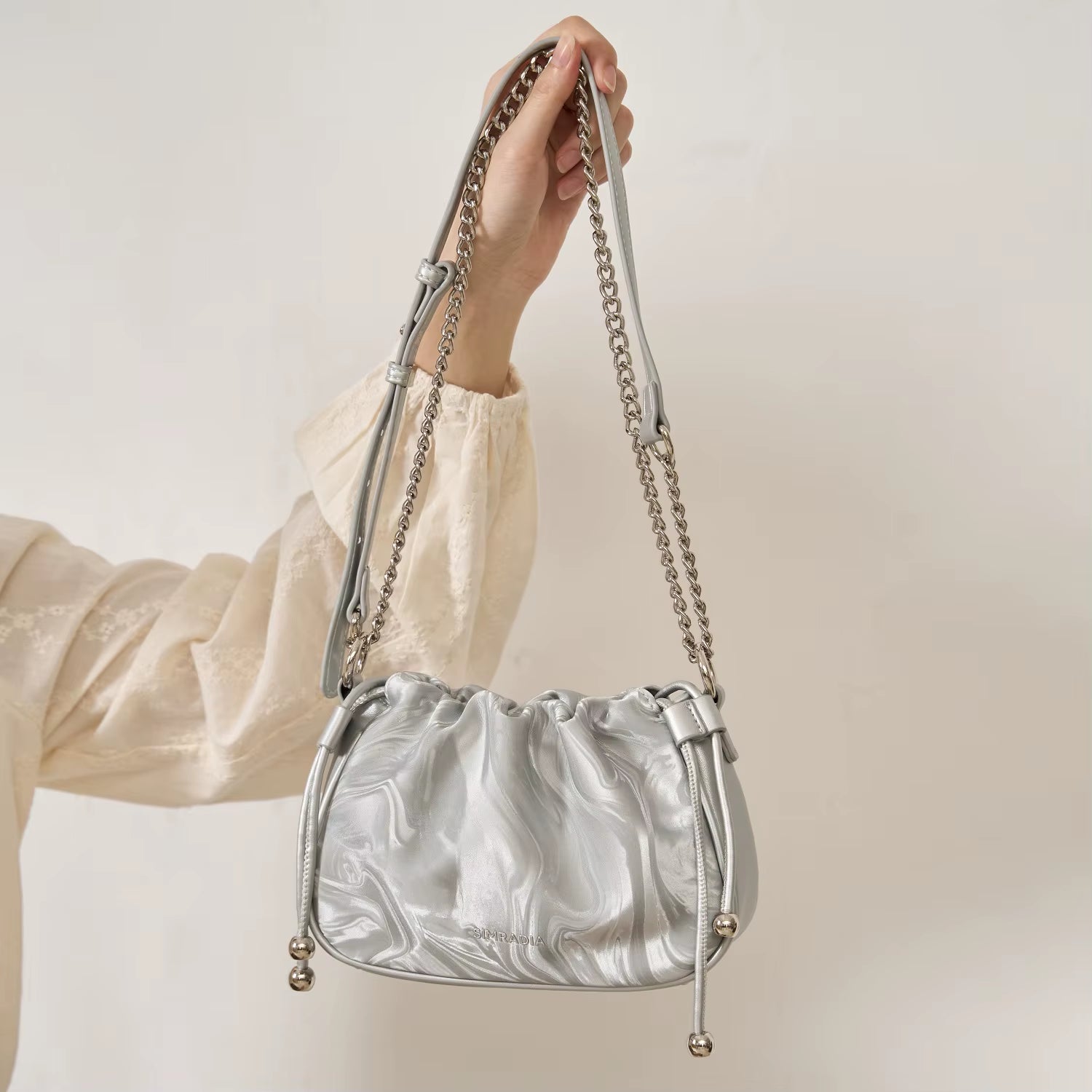 Small Pu Women Bag Fashion Single Shoulder Messenger Bag with Chain Ladies Handbag