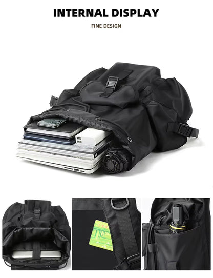 Rucksack Men'S Laptop Backpack Fashion Trend Large Capacity High School Student School Bag Travel Backpack