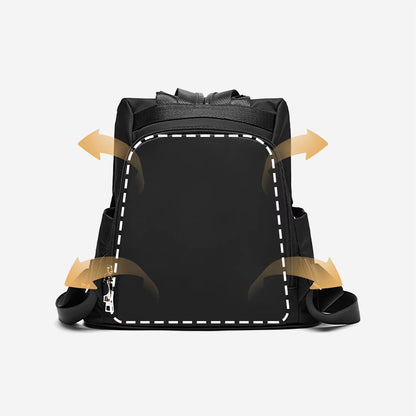 Simradia Small Black Women Causal Backpacks Oxford Waterproof Backpack for Women Outdoor School Bag Rucksack Ladies
