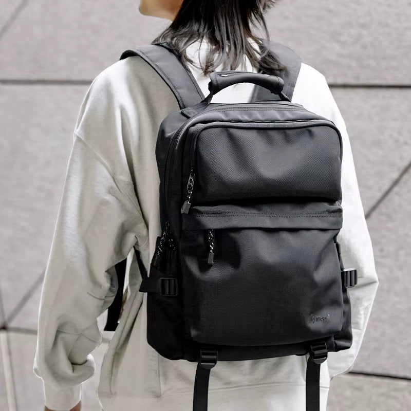 MOYYI Lightweight 14 Inch Laptop Backpack for Men Durable Nylon Travel Backpacks Zipper Men'S Backpack for Business