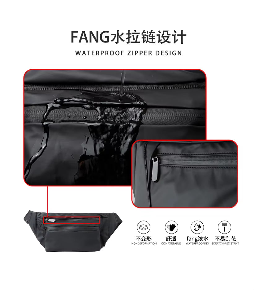 MOYYI Waterproof Belt Bags for Men Unisex Belt Bags Fanny Pack Running Men'S Sport Waist Bags