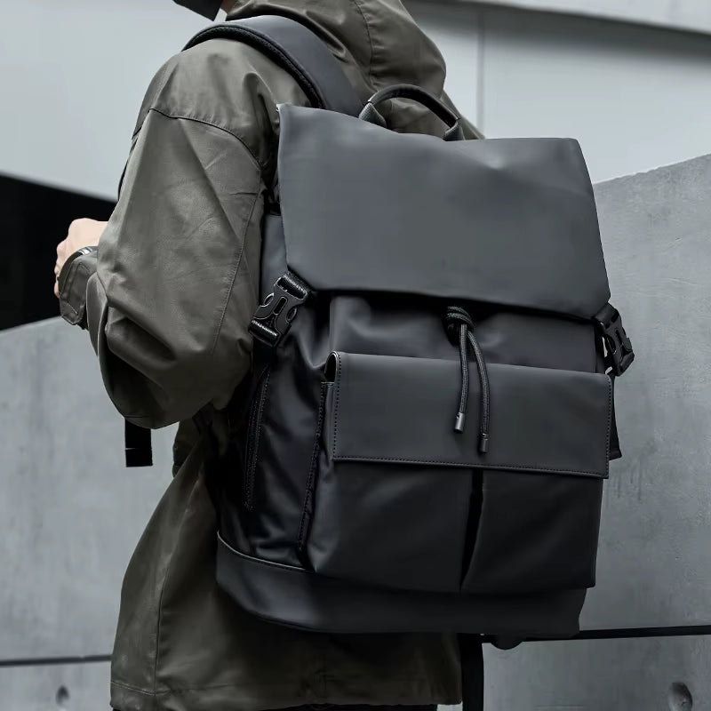 MOYYI Waterproof Flap Travel Backpack Bags for Men Business Laptop Backpack Bags