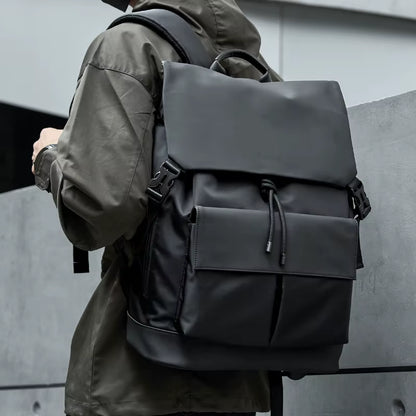 MOYYI Waterproof Flap Travel Backpack Bags for Men Business Laptop Backpack Bags
