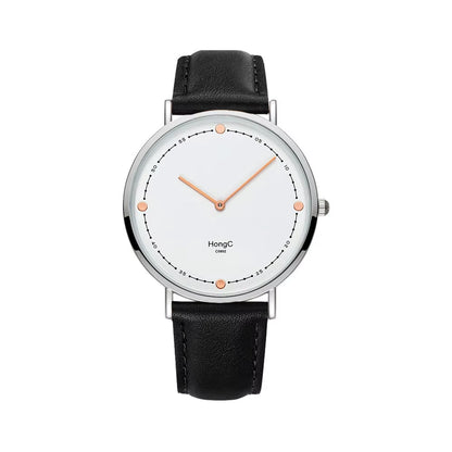 YAZOLE D C0802 Luxury Black Silver Case Custom Men Quartz Watches Two Pointers Minimalist Waterproof Wristwatch Factory Sale