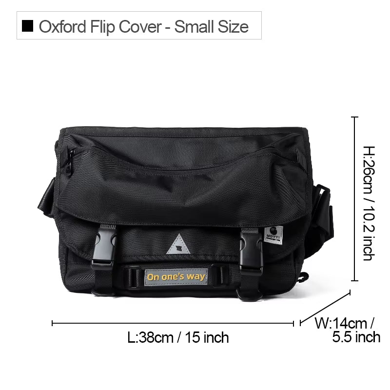 MOYYI Messenger Bags Large Capacity Male Tourist Cycling Messenger Bags for Men Sling Crossbody Bag