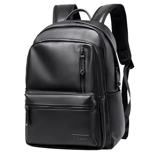 Eco-Friendly PU Leather Backpack Bags for Men Business Leather Laptop Travel Backpack