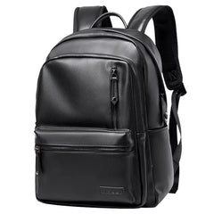 Eco-Friendly PU Leather Backpack Bags for Men Business Leather Laptop Travel Backpack