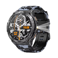 TKYUAN 2025 Military-Grade Durable Smartwatch with Amoled Screen 600Mah Battery Flashlight Fitness Tracker Sport Smart Watch