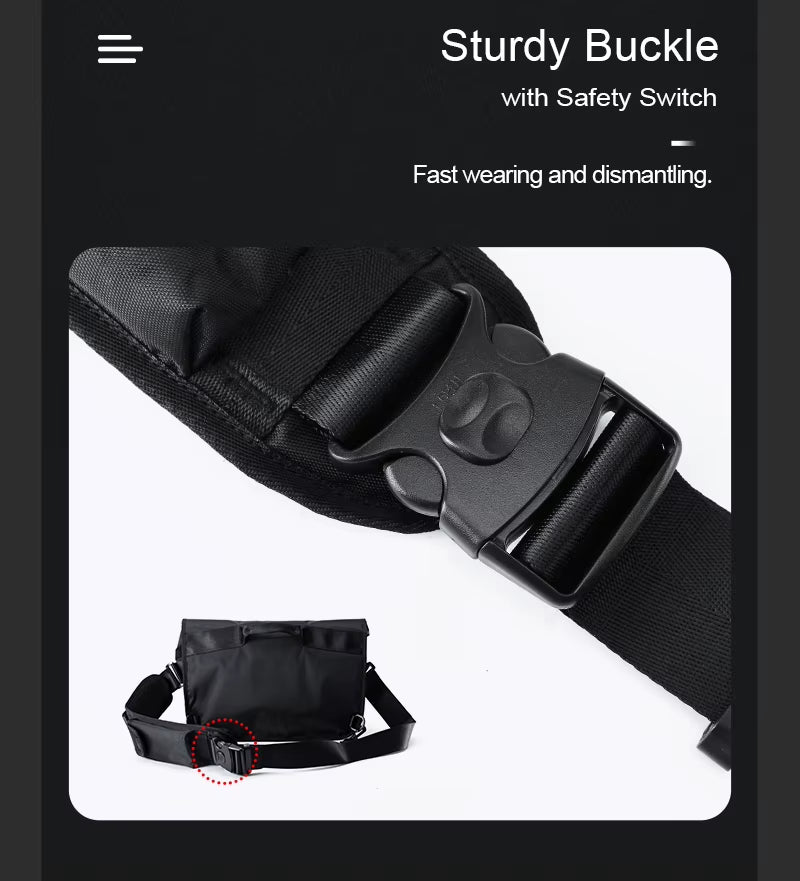 MOYYI Messenger Bags Large Capacity Male Tourist Cycling Messenger Bags for Men Sling Crossbody Bag