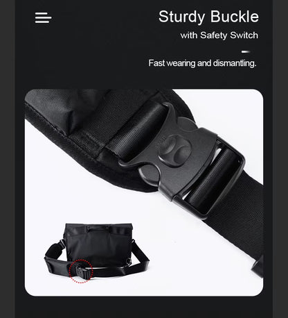 MOYYI Messenger Bags Large Capacity Male Tourist Cycling Messenger Bags for Men Sling Crossbody Bag