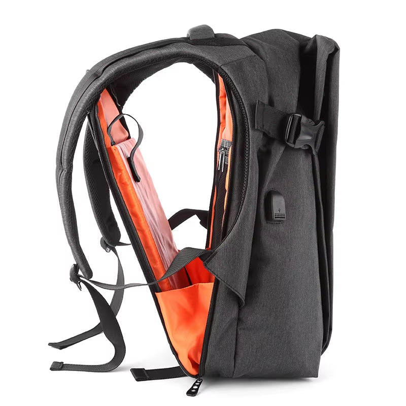 MOYYI Fashion OEMODM Mens Durable USB Charging Smart Oxford Backpack Waterproof Business Laptop Backpack Customized Logo