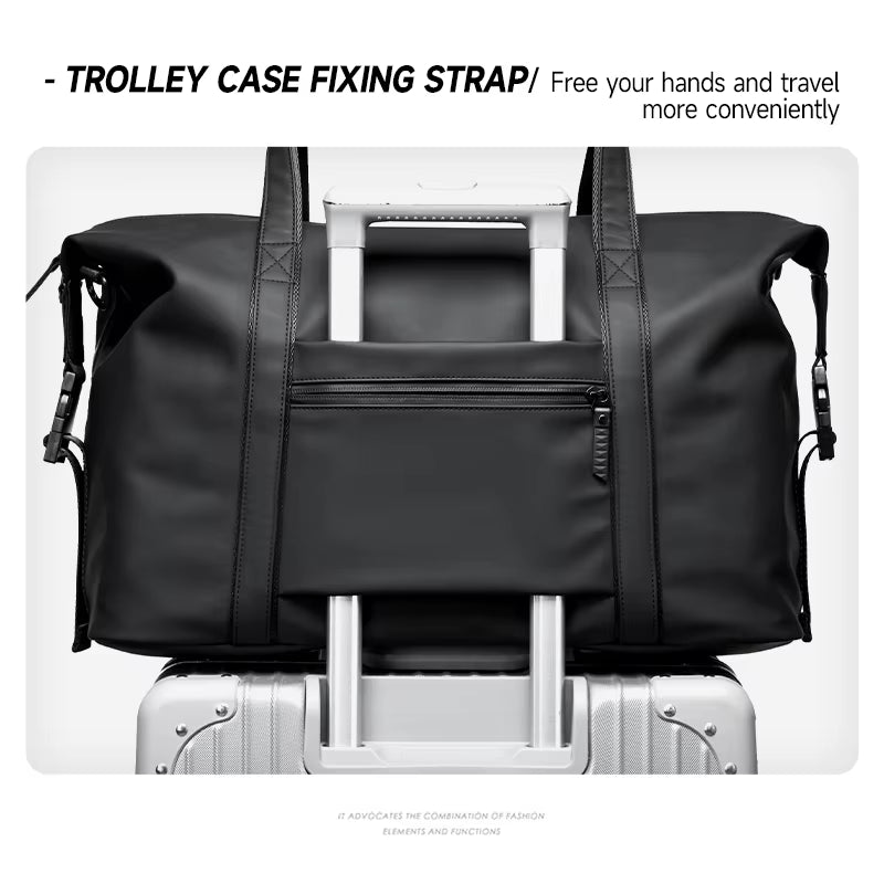 MOYYI Wholesale Customized Men'S Travel Bag PVC Duffel Bag for Men Large Capacity Unisex Waterproof Outdoor Gym Travel Bags