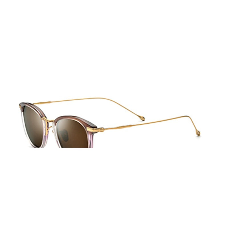 Acetate Titanium Square Polarized Sunglasses - Gradient Brown Tea - MCROONS