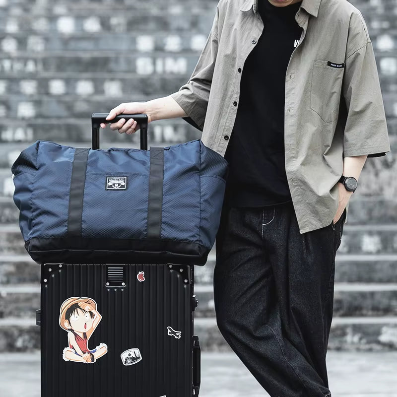 Foldable Tote Travel Bags for Men Weekend Overnight Duffle Bag 38L Large Storage Bags
