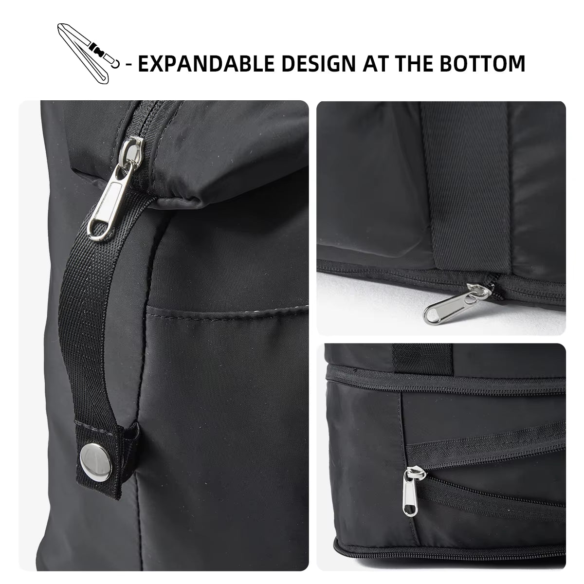 SIMRADIA Expandable Handbags Airplane Friendly Oxford Custom Duffel Travel Bag Water Resistant Outdoor Sports Gym Bag for Men