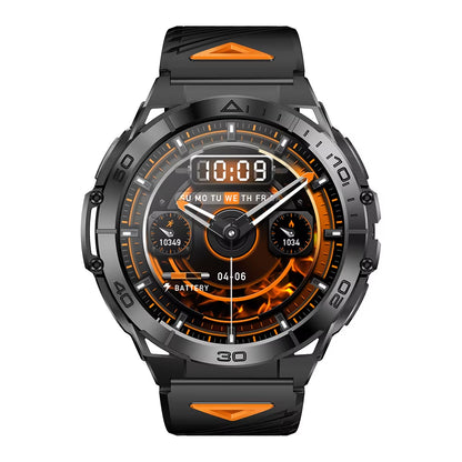 TKYUAN 2025 Military-Grade Durable Smartwatch with Amoled Screen 600Mah Battery Flashlight Fitness Tracker Sport Smart Watch