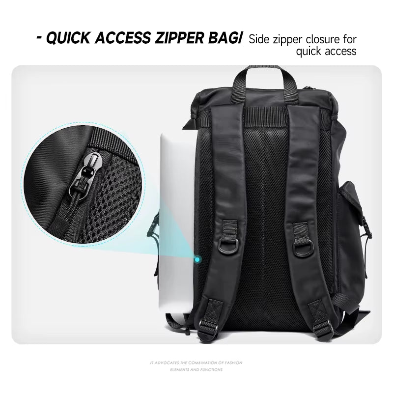 MOYYI Fashion Custom Oxford Drawstring Backpack for Man Waterproof Men'S Laptop Backpack Anti-Theft Travel Backpacks