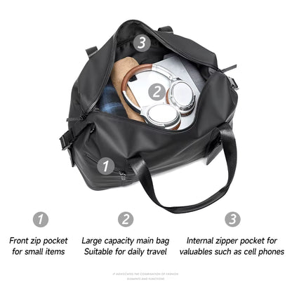 MOYYI Wholesale Customized Men'S Travel Bag PVC Duffel Bag for Men Large Capacity Unisex Waterproof Outdoor Gym Travel Bags