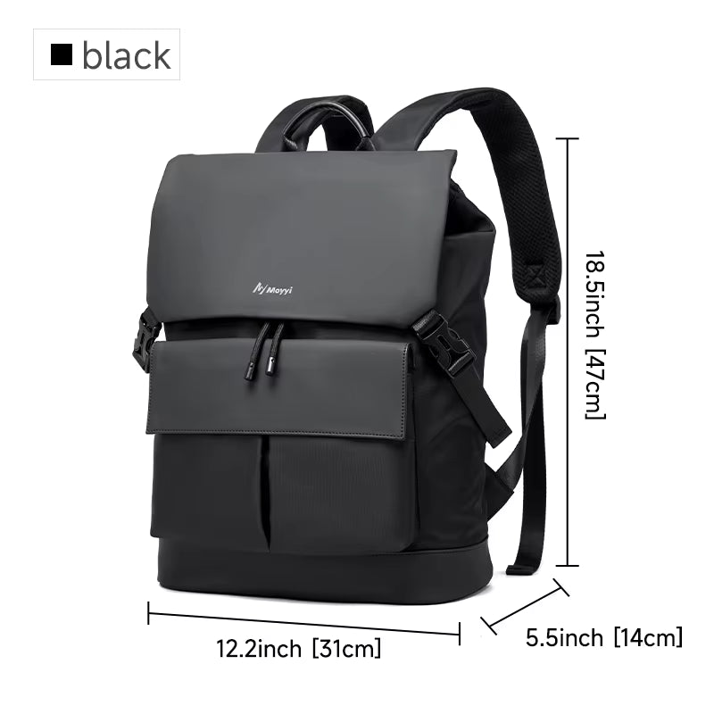 MOYYI Waterproof Flap Travel Backpack Bags for Men Business Laptop Backpack Bags