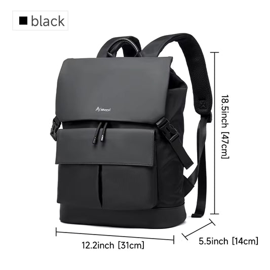 MOYYI Waterproof Flap Travel Backpack Bags for Men Business Laptop Backpack Bags
