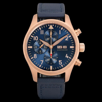 Top Luxury 43Mm Stainless Steel Mechanical Chronograph Watch 7750 Movement Saves Kinetic Energy for 72 Hours.