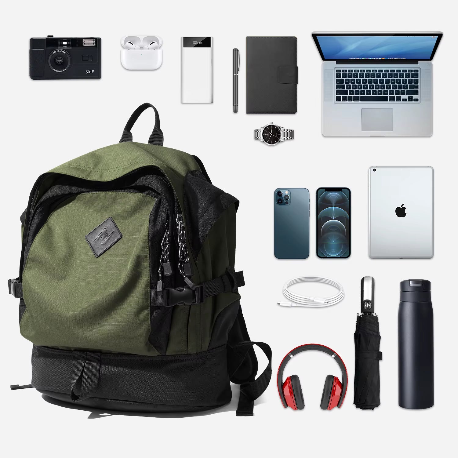 MOYYI Waterproof Men'S Backpack Bags for Men Outdoor Travel Backpack Camping Hiking Backpack