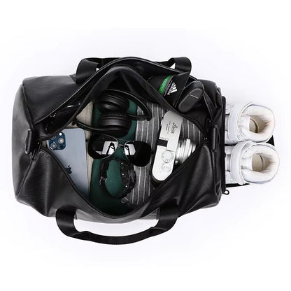 Large Size Travel Bag Duffel Bag with Shoe Compartment Sport Gym Travel Waterproof Black Customized