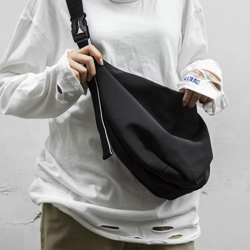 Leisure Hippie Hobo Bags for Men Crescent Sling Bags Sport Crossbody Bags