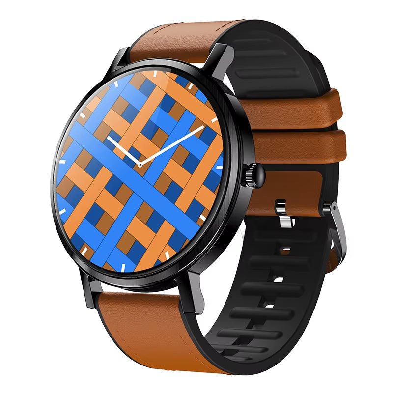 F18 AMOLED1.3 Inch 360*360 HD Resolution BT Call Smart Watch Business Smart Bracelet