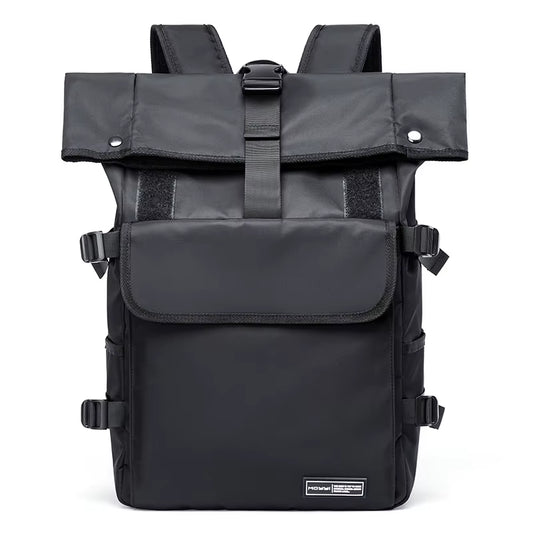 MOYYI Cycling Rolltop Bags for Men Laptop Backpack Minimalist Style Men'S Rolltop Backpack Bags