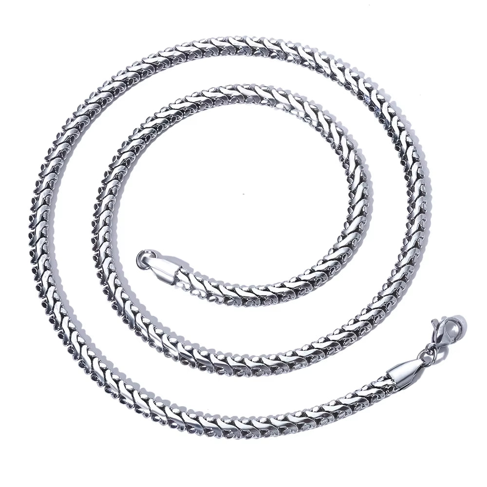 NUOYA Custom Thin Cuban Link Necklace Gold Plated Stainless Steel Waterproof Hip Hop Style High Quality Jewelry