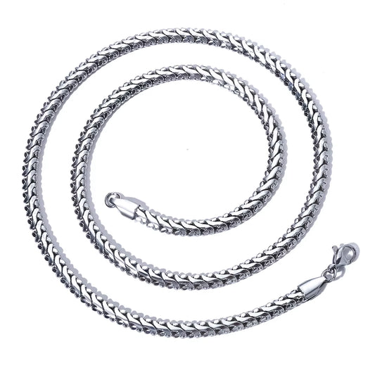 NUOYA Custom Thin Cuban Link Necklace Gold Plated Stainless Steel Waterproof Hip Hop Style High Quality Jewelry
