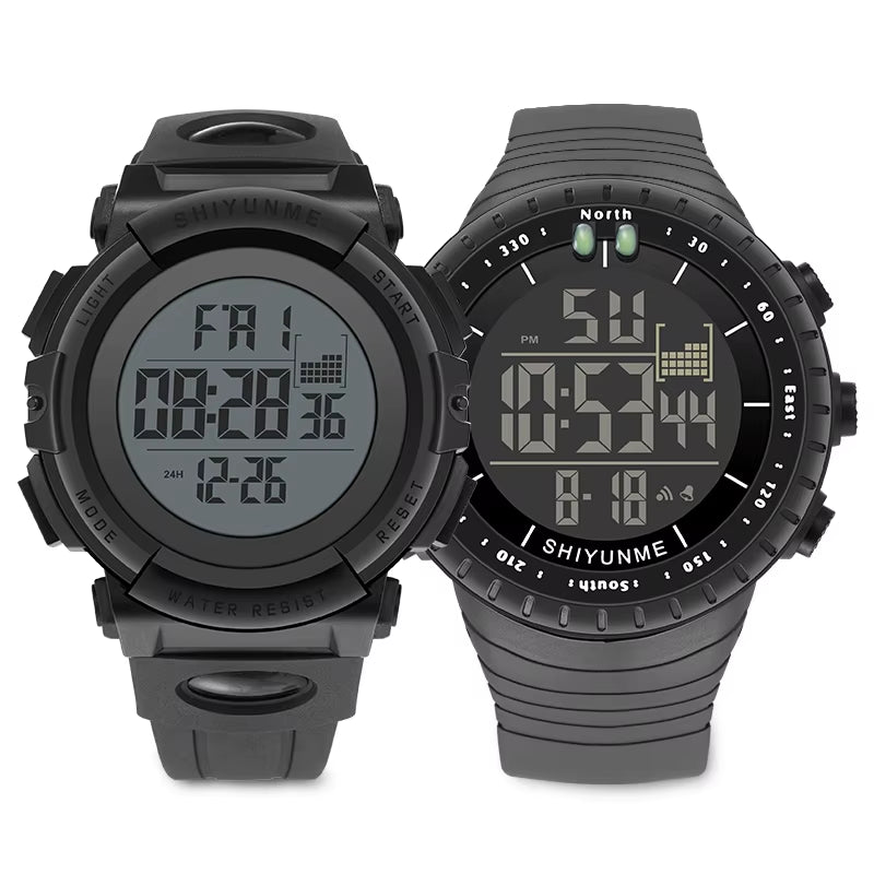 1909B Classic Good Quality Digital Watches Sport Style Silicone TPU Belt 5 ATM Waterproof Wrist Watches for Men