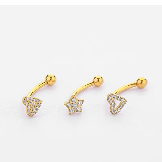 YW NEW 16G Rook Piercing Jewelry Eyebrow Rings G23 Titanium Heart Shape Cartilage Hoop Rook Daith Earrings Tragus