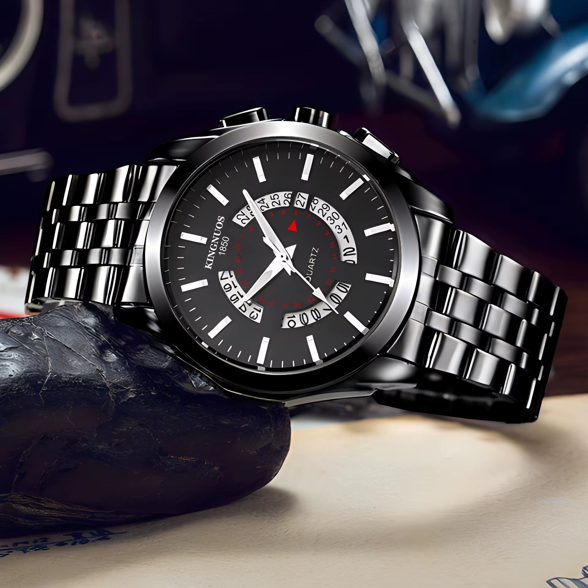 2025 Fashion Men'S Luxury Men'S Watch Calendar Multi Functional Business Men'S Quartz Watch