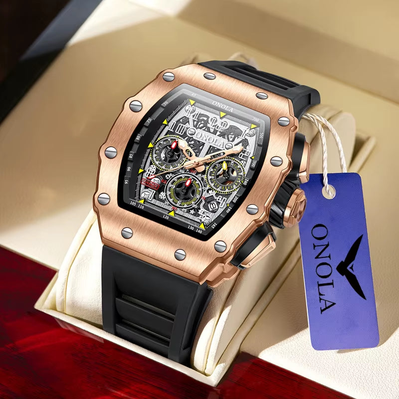 ONOLA 6832 Brand New Customized LOGO Watches Automatic Tourbillon Watch Jam Tangan Men Watch Luxury