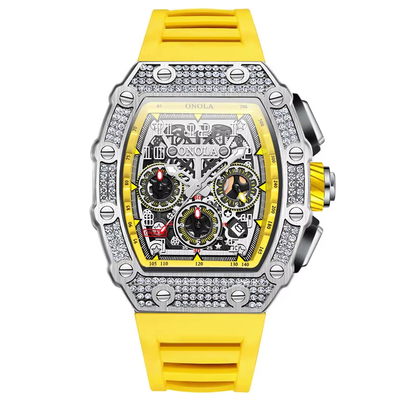 ONOLA 6826D Top Brand Automatic Watch Sports Waterproof Men Watches Quality Wrist Chronograph Mechanical Watches Custom Logo