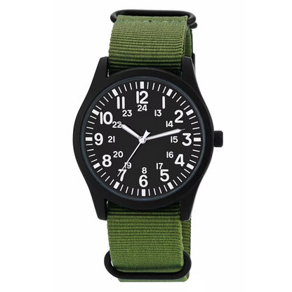 Chic Nylon Leather Quartz Watches Men Movement Watches Wrist Waterproof Minimalist Sports Wristwatch